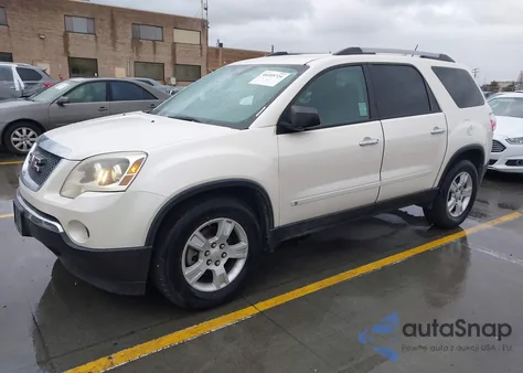 2010 GMC Acadia Sl z USA, uszkodzony, nr VIN 1GKLRKED6AJ163780